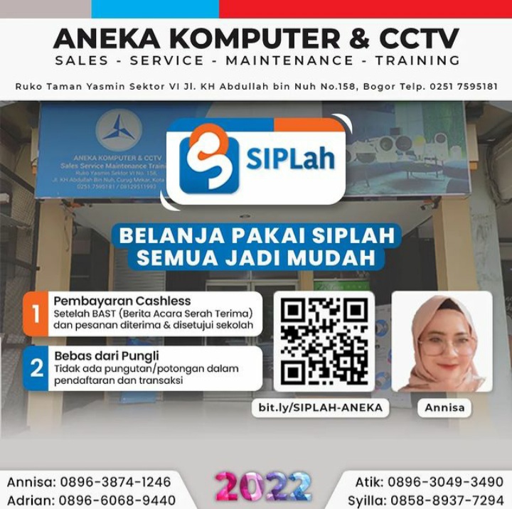 Dukung Transaksi Mudah dan Transparan, Aneka Komputer dan CCTV Bogor Gunakan SIPLah