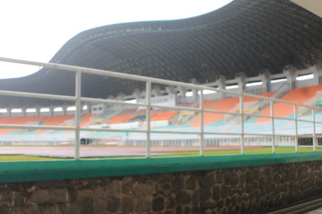 
 Stadion Pakansari Cibinong, Kabupaten Bogor. (Irfan/Bogordaily.net)