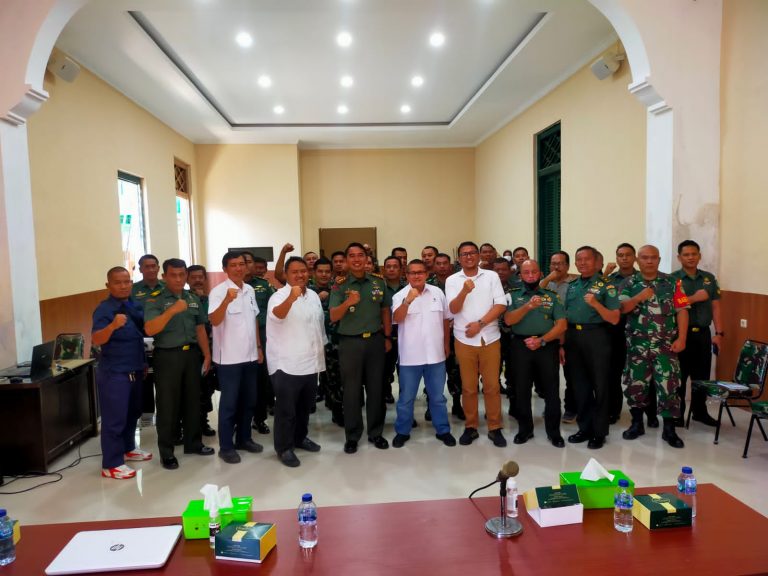 Jalin Sinergitas, Tirta Pakuan Lakukan Sosialisasi Optimalisasi Pengaliran Kepada Personil Kodim 0606/Kota Bogor