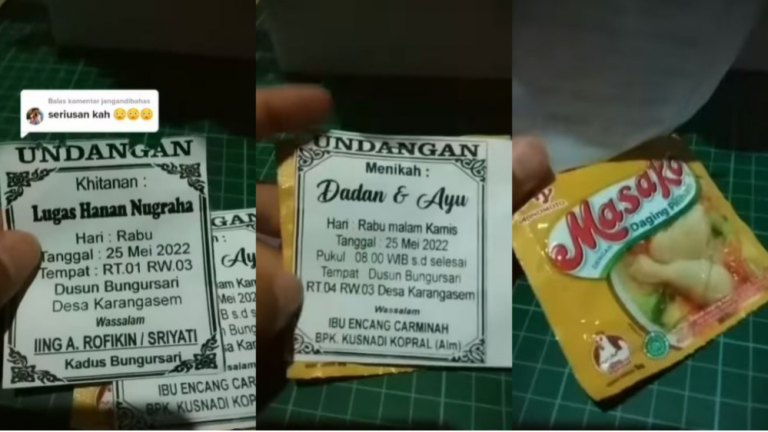 Viral, Undangan Hajatan Anti Mainstream