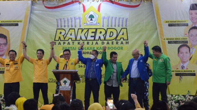 Rakerda Golkar Bogor, Undang Partai Koalisi Deklarasi Pilpres 2024