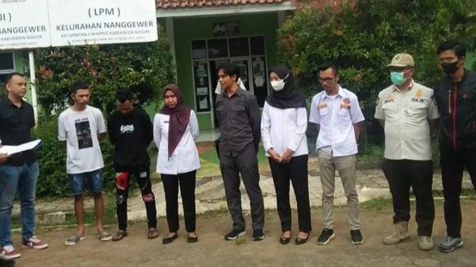 BNNK Bogor Dampingi Kelurahan Nanggewer Musnahkan Obat Terlarang
