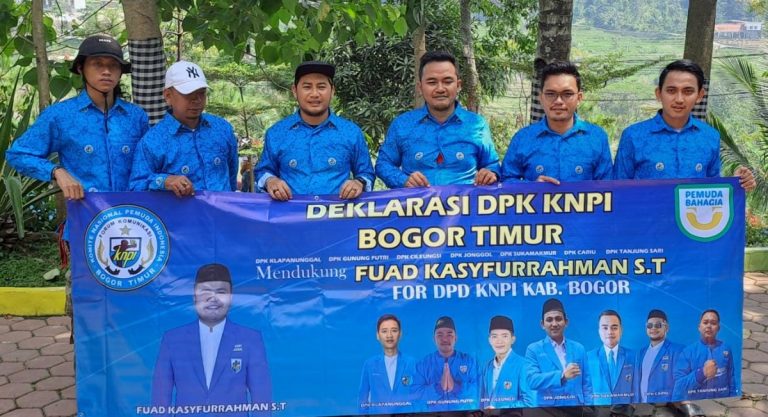 DPK KNPI Se Bogor Timur Dukung Fuad Kasyfurrahman Calon Ketua KNPI Kabupaten Bogor