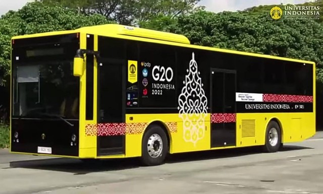 Buatan Pertama Indonesia, Universitas Indonesia Hadirkan Bus Listrik