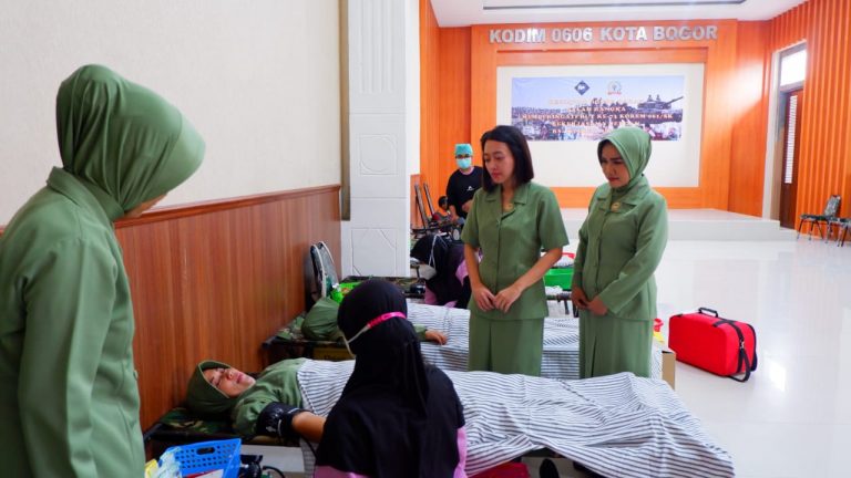 Peringati HUT KOREM ke-73 Tahun, Kodim 0606 Kota Bogor Gelar Giat Donor Darah