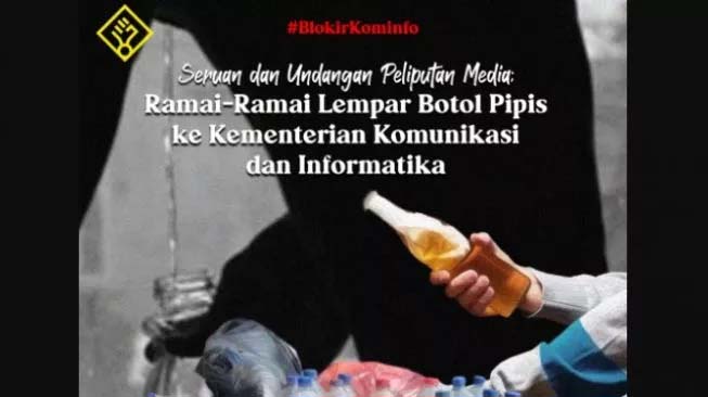Heboh Seruan Aksi Lempar Botol Air Pipis di Kominfo, Polisi: Nggak Boleh!