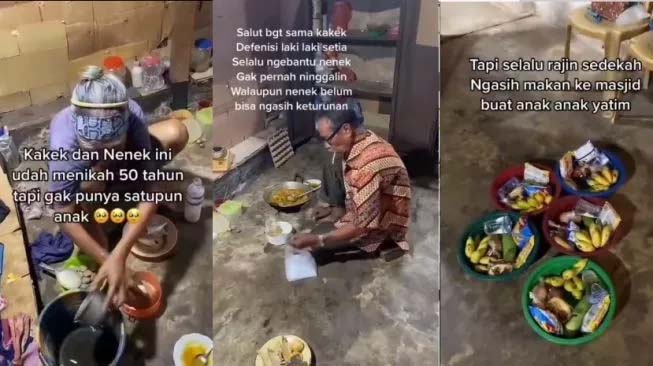 Viral! 50 Tahun Nikah Tak Punya Anak dan Hidup Kekurangan, Pasutri Ini Rajin Sedekah ke Anak Yatim