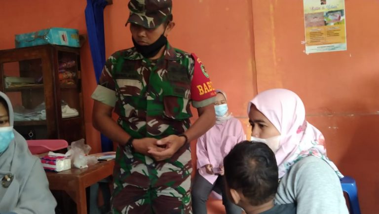 Babinsa Sertu Sirad Abdulah Monitoring Giat Posyandu