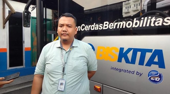 
 Manager BisKota Transpakuan Gery Widiana. (Ibnu/Bogordaily.net)