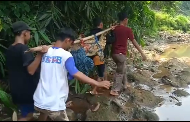 
 Warga Setempat Berhasil Menangkap Buaya yang Muncul di Kali Cisadane. (ruslan/Bogordaily.net)
