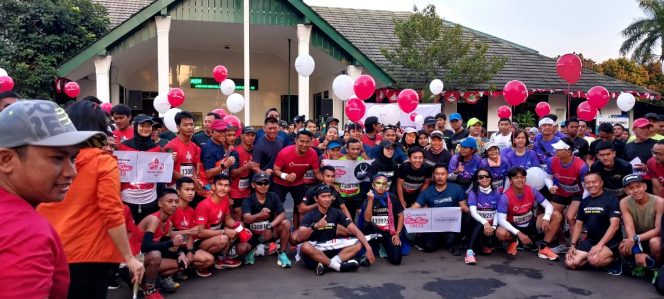 
 Kodim 0606 Kota Bogor menggandeng Coros menggelar acara Coros Fun Run 2022 pertama di Kota Bogor, Sabtu, 13 Agustus 2022.(Ibnu/Bogordaily.net)