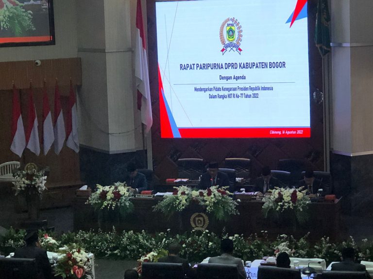 DPRD Kabupaten Bogor Gelar Pembukaan Sidang Tahunan 2022 Jelang HUT RI ke-77