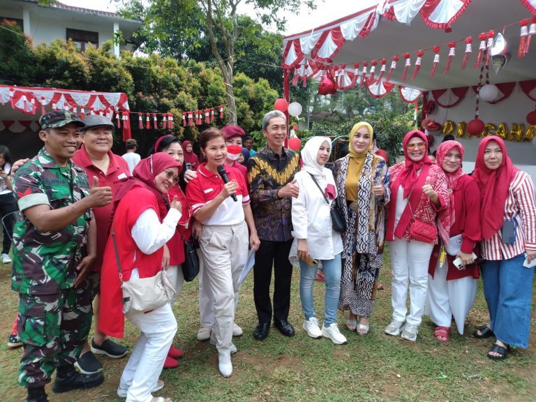 Babinsa Katulampa Hadiri Peringatan HUT ke-77 RI di Perumahan Bogor Raya