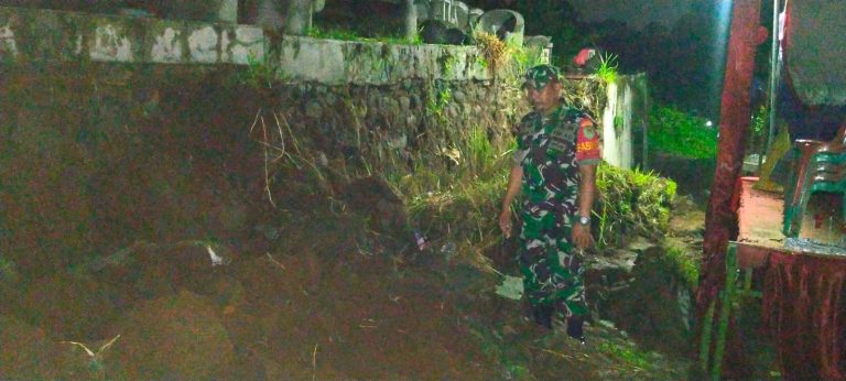 Kodim 0606 Kota Bogor Melalui Babinsa Lakukan Pengecekan Wilayah yang Terkena Bencana