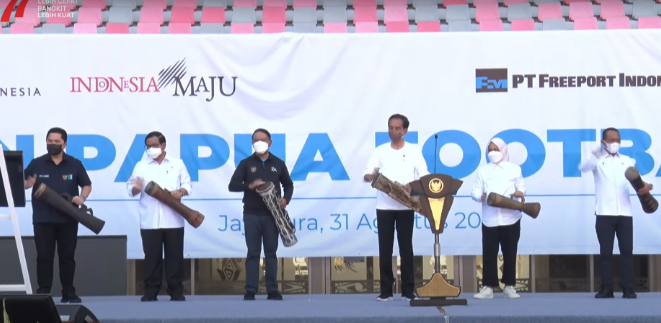 Presiden Jokowi Resmikan Papua Football Academy