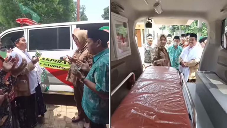 Elly Rachmat Yasin Serahkan Bantuan Ambulans ke PCNU Kabupaten Bogor