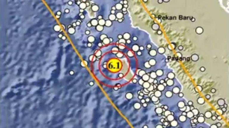 Gempa bumi bermagnitudo 6,1 guncang Kepulauan Mentawai