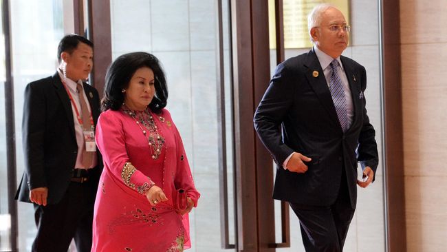 
 Rosmah Mansor, istri eks PM Malaysia Najib Razak, divonis 10 tahun penjara karena kasus korupsi.(AFP PHOTO/ ROSLAN RAHMAN/CNN Indonesia)