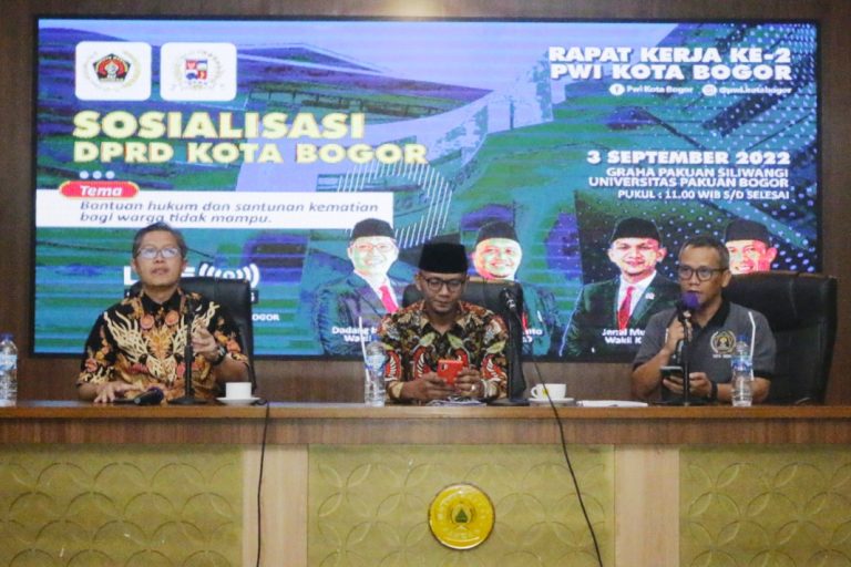 Raker ke-2 PWI Kota Bogor, DPRD Jabarkan Pentingnya Perda Bantuan Hukum Bagi Masyarakat Miskin