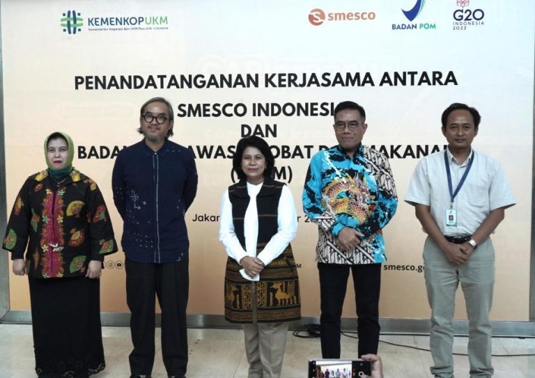 Smesco Indonesia Gandeng BPOM Permudah Perizinan UMKM Pangan, Obat Tradisional, dan Kosmetik