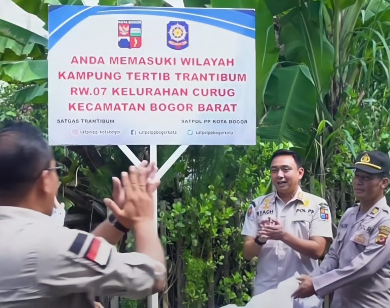 Resmikan Kampung Tertib Trantibum, Kasat Pol PP Kota Bogor Ajak Warga Ciptakan Rasa Aman