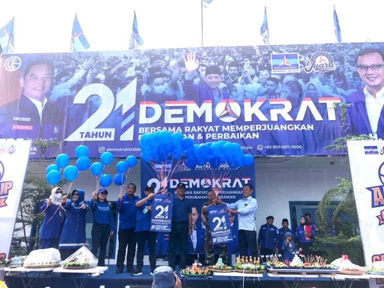 Birukan Jabar di HUT ke-21, Ini yang Dilakukan Partai Demokrat Kabupaten Bogor