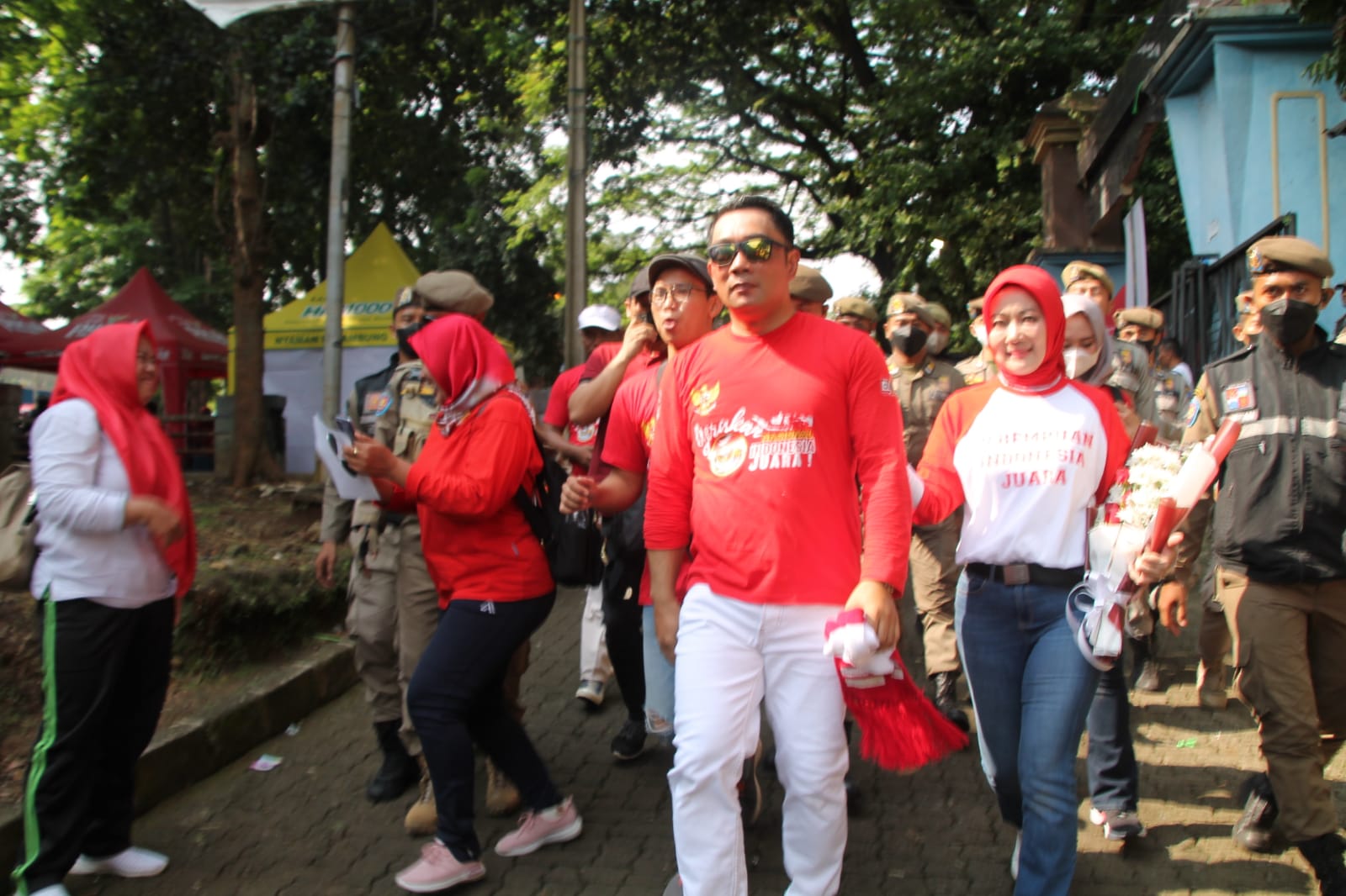 Ratusan Emak-emak Goyang Senam RK Indonesia Juara