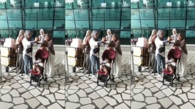 
 Video Viral Satu Keluarga Digerebek di Bandara. (viva/Bogordaily.net)