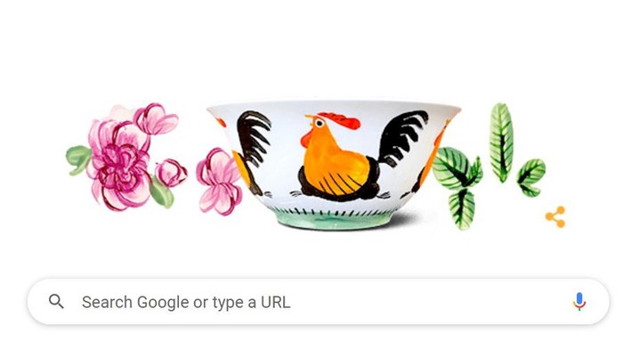 Mangkuk Ayam Jago Jadi Google Doodle Hari Ini, Ini Sejarahnya