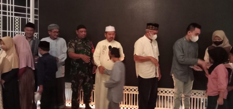 Babinsa Kelurahan Baranangsiang Kawal Kegiatan Santunan