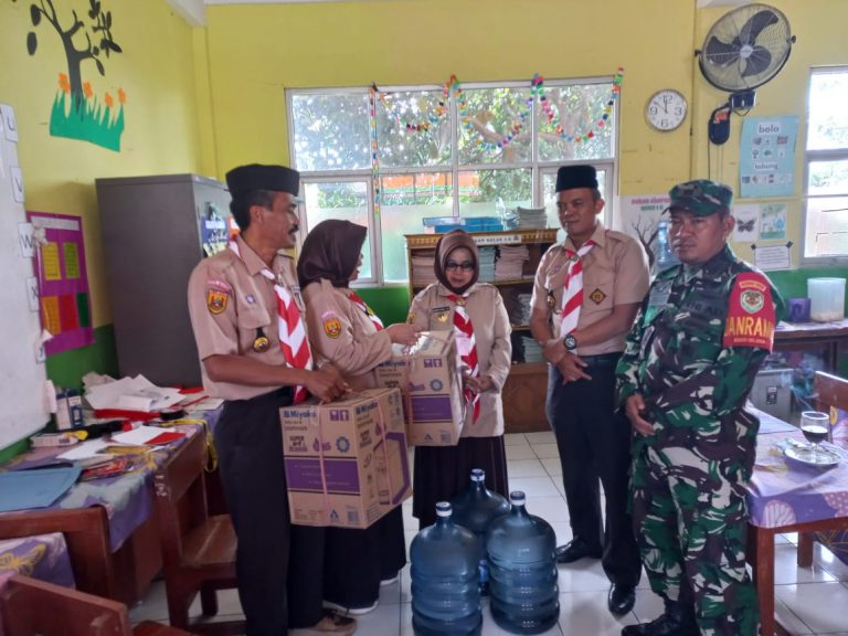 Babinsa Bojongkerta Hadiri Penutupan Kwarcab Pramuka Bogor Selatan