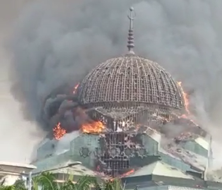 Masjid Raya Jakarta Islamic Centre Kebakaran
