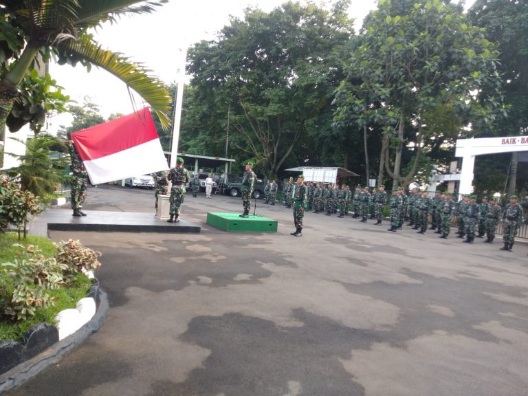 Gelar Upacara Pagi, Kodim 0606 Kota Bogor Tunjuk Mayor Inf Jasmungin sebagai Inspektur