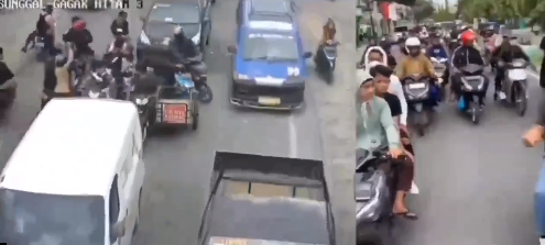 Bikin Resah! Gerombolan Pelajar Nekat Begal di Siang Hari, Aksinya Terekam CCTV