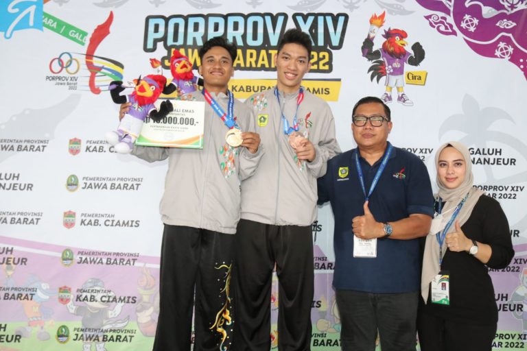 Keren, Atlet Wushu Kabupaten Bogor Sabet Medali Emas