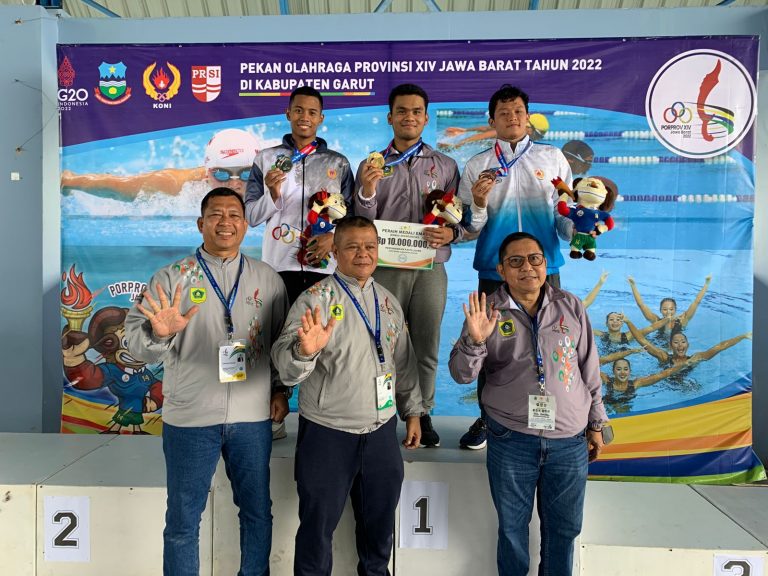 Tim Renang Kabupaten Bogor Sukses Raih 4 Medali Emas