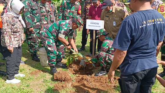 Kodim 0606 Kota Bogor Peringati Hari Menanam Pohon Nasional
