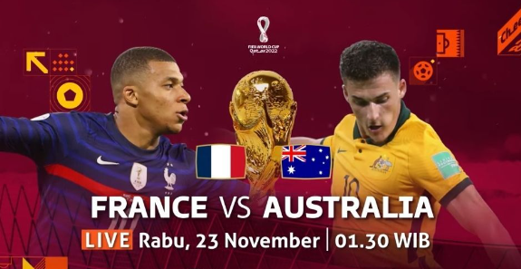 Link Live Streaming France Vs Australia Piala Dunia 2022, Klik Langsung Nonton!