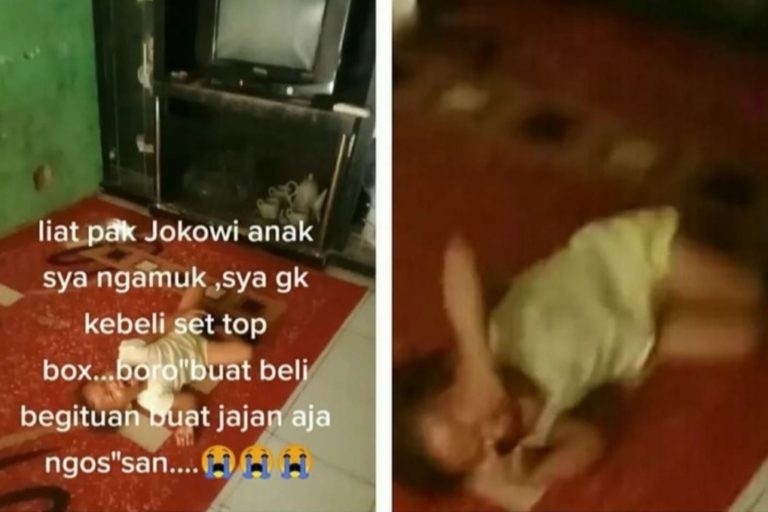 TV Analog Mati! Anak Ini Nangis Kejer, Ibunya Curhat ke Jokowi