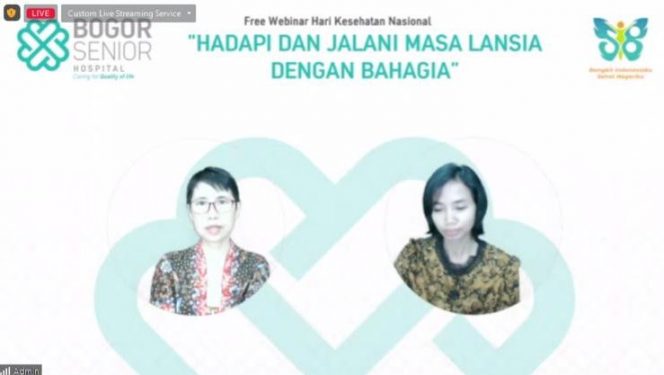 
 Kegiatan Webinar Bogor Senior Hospital bertajuk 'Hadapi dan Jalani Masa Lansia Dengan Bahagia', Kamis, 24 November 2022. (Mutia/Bogordaily.net)