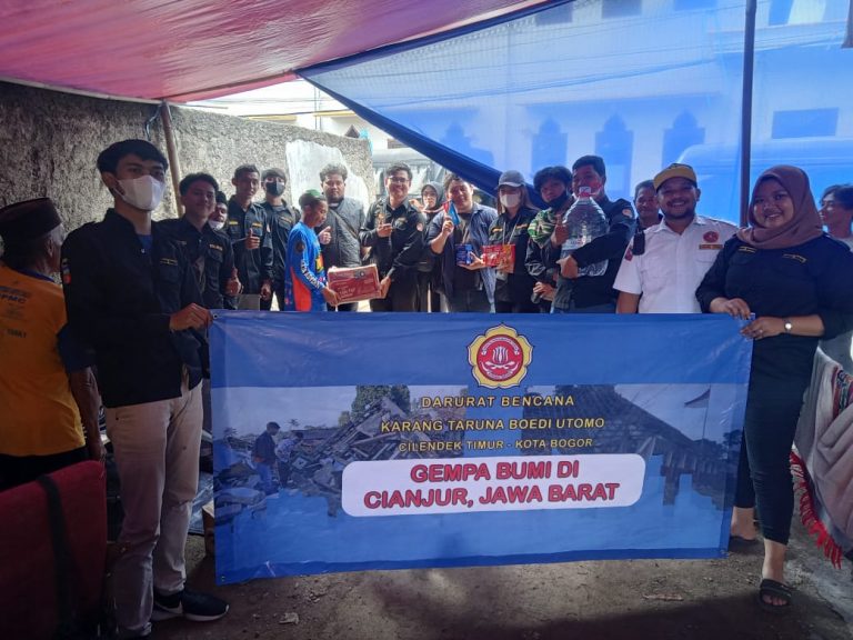 Karang Taruna Boedi Utomo Distribusikan Donasi untuk Korban Gempa Cianjur
