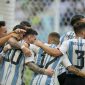 Timnas Argentina di Piala Dunia 2022. (Foto AP/Jorge Saenz/Bola.net)
