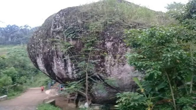 
 Batu Iuh Terletak di Wilayah Cianjur. (inews/Bogordaily.net)