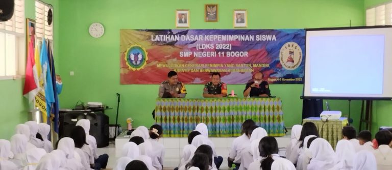 Bentuk Karakter Pemimpin, Koptu Andry Herliyanto Motivasi LDKS Siswa SMPN 11 Kota Bogor