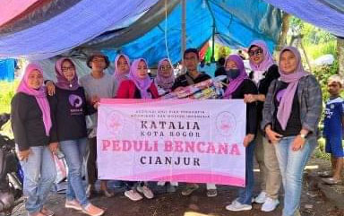 Ibu-Ibu Kota Bogor, Katalia & Mak Demplon Kirim Bantuan untuk Korban Gempa Cianjur