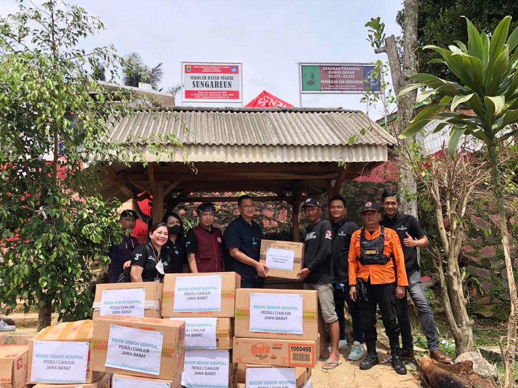 Bogor Senior Hospital Kirimkan Donasi Bantu Korban Gempa Cianjur