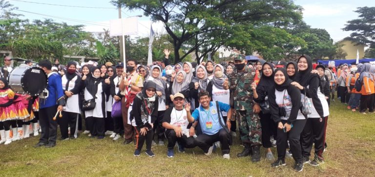Diikuti 6000 Peserta, Babinsa Kawal HUT Guru PGRI Ke-77 Tingkat Kota Bogor