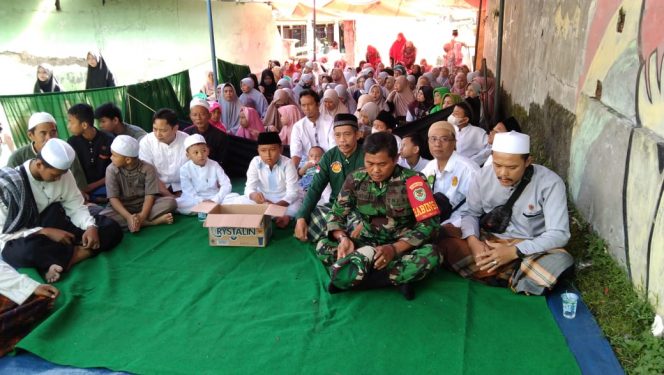 
 Diikuti 150 Orang, Babinsa Kelurahan Cibuluh Hadiri Perayaan Maulid Nabi