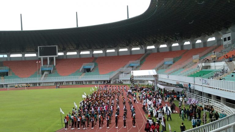 Ribuan Peserta Antusias Ikuti Senam Pancakarsa di Stadion Pakansari