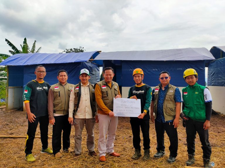 Peduli Korban Gempa, IUQI Bogor Sumbang 6 Unit Rumah Tanggap Darurat dan Sembako